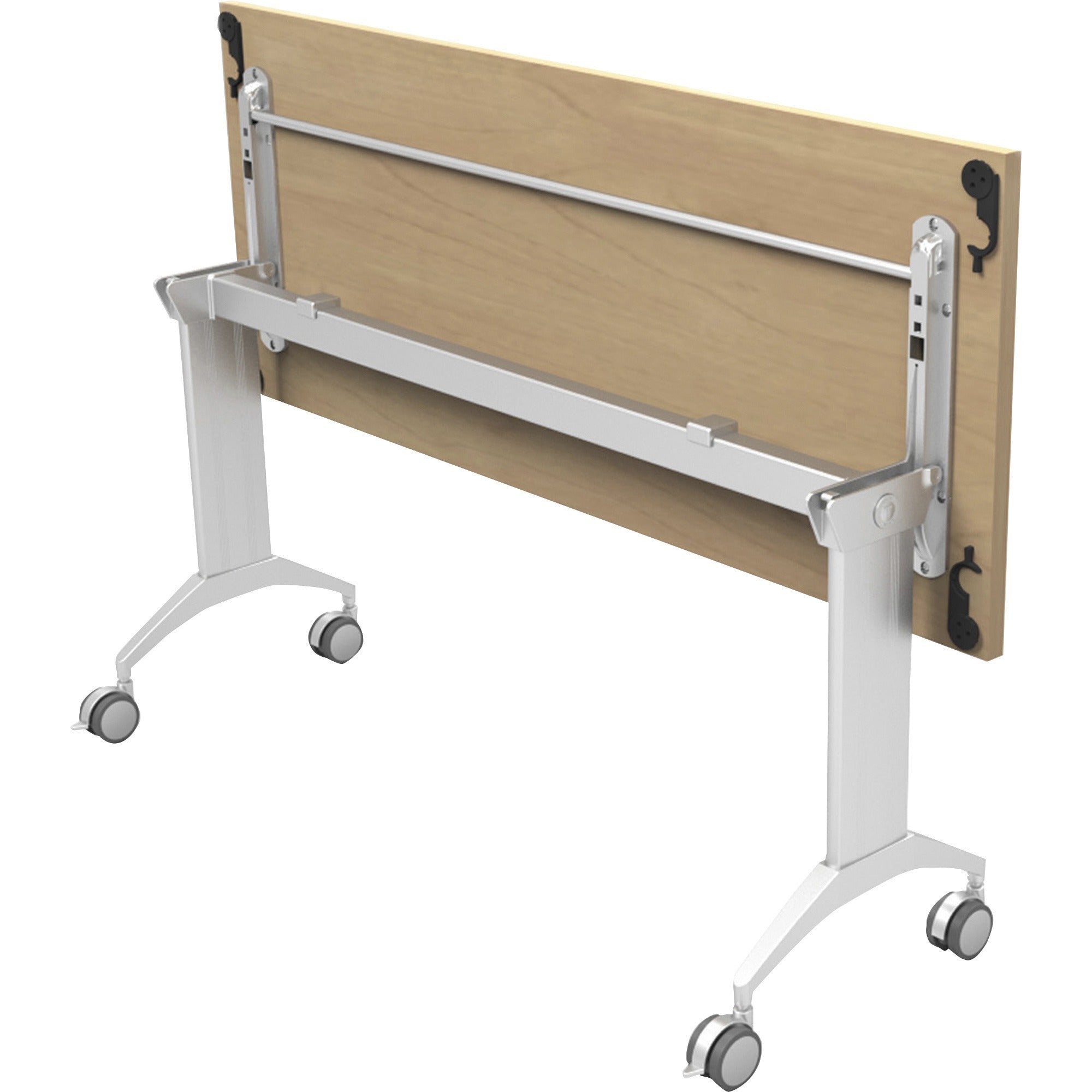special-t-link-72-table-flip-base-metallic-silver-flip-base-2775-height-x-1750-width-x-69-length-assembly-required-1-each_sctsplinkft2472 - 1