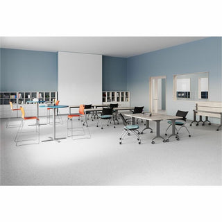 Special-T Link 72" Table Flip Base - Metallic Silver Flip Base - 27.75" Height x 17.50" Width x 69" Length - Assembly Required - 1 Each