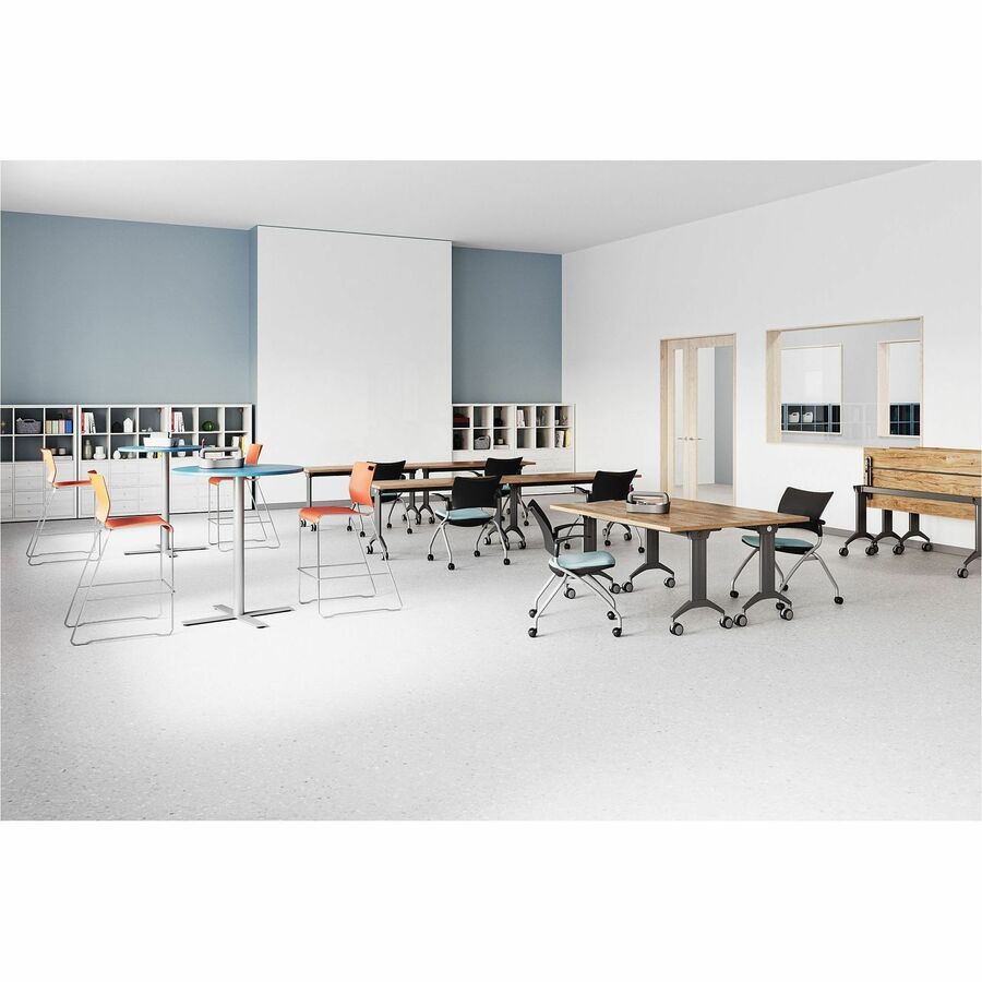 Special-T Link 72" Table Flip Base - Metallic Silver Flip Base - 27.75" Height x 17.50" Width x 69" Length - Assembly Required - 1 Each