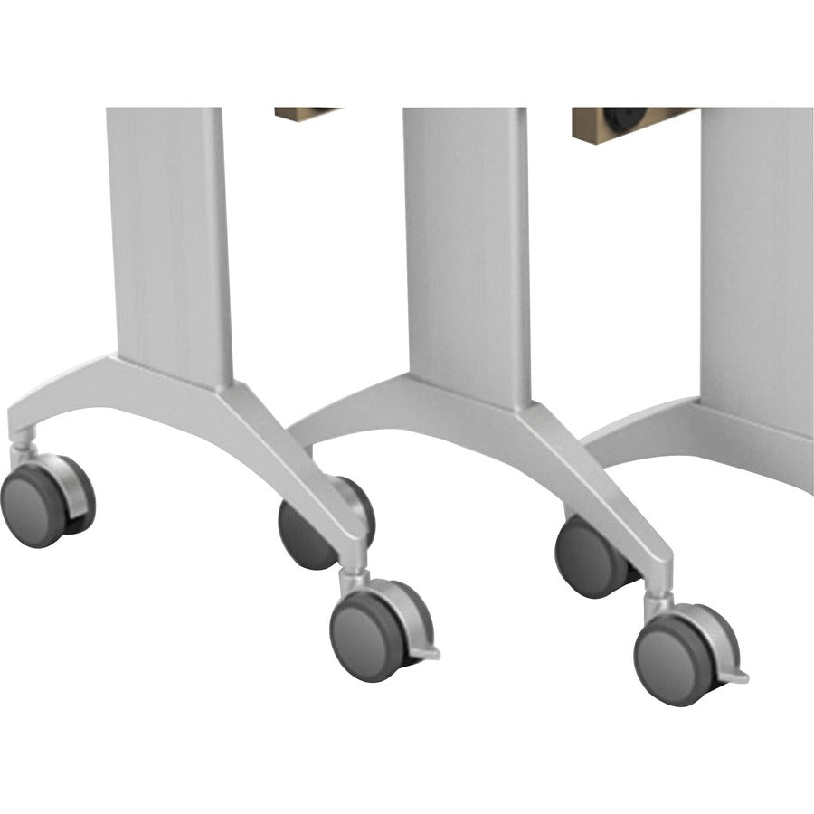 Special-T Link 72" Table Flip Base - Metallic Silver Flip Base - 27.75" Height x 17.50" Width x 69" Length - Assembly Required - 1 Each