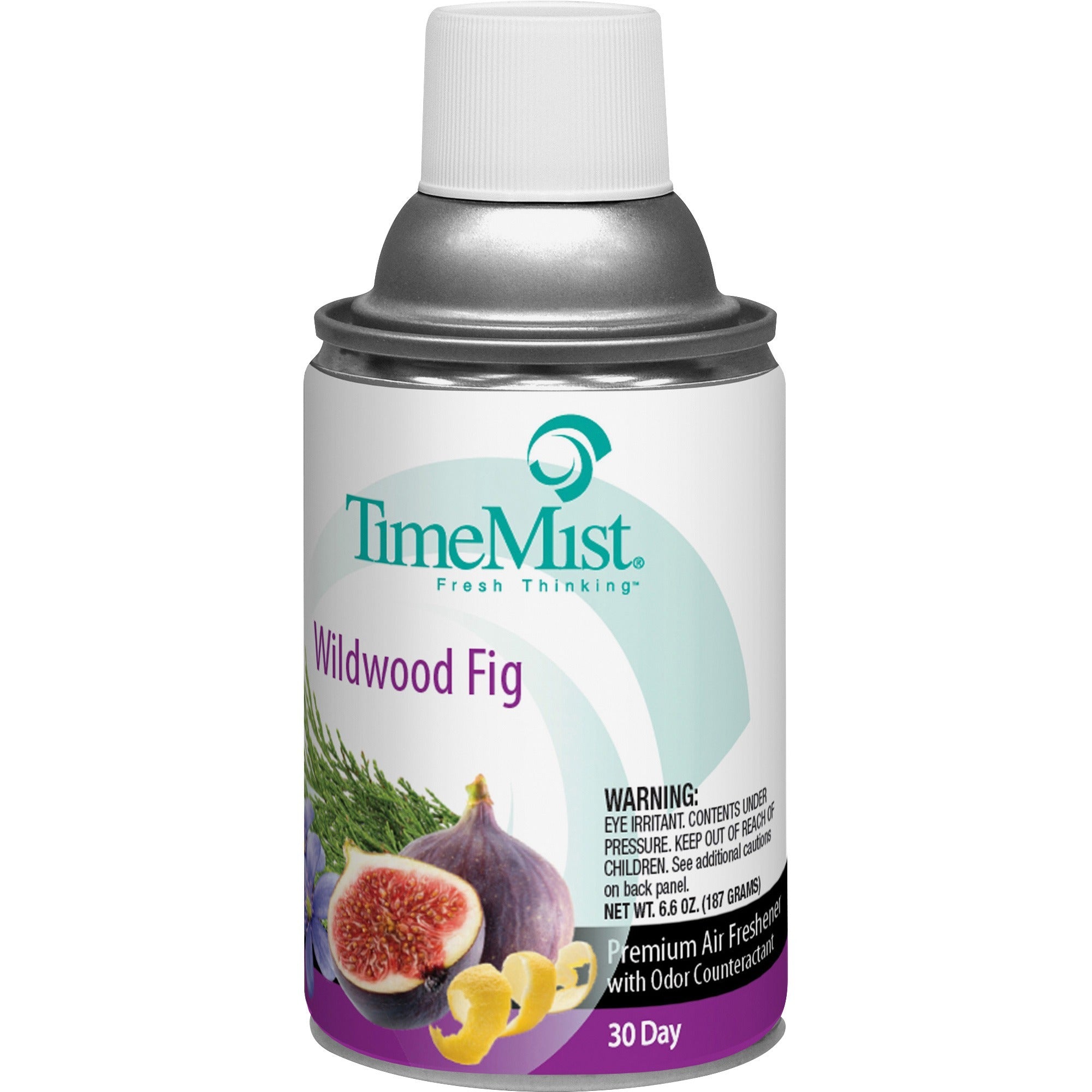 TimeMist Metered 30-Day Wildwood Fig Scent Refill - Spray - 6000 ft - 6.6 fl oz (0.2 quart) - Wildwood Fig - 30 Day - 1 Each - Odor Neutralizer, Long Lasting