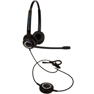 ZuM ZuMRJ9B Binaural Over The Head Headset, Black