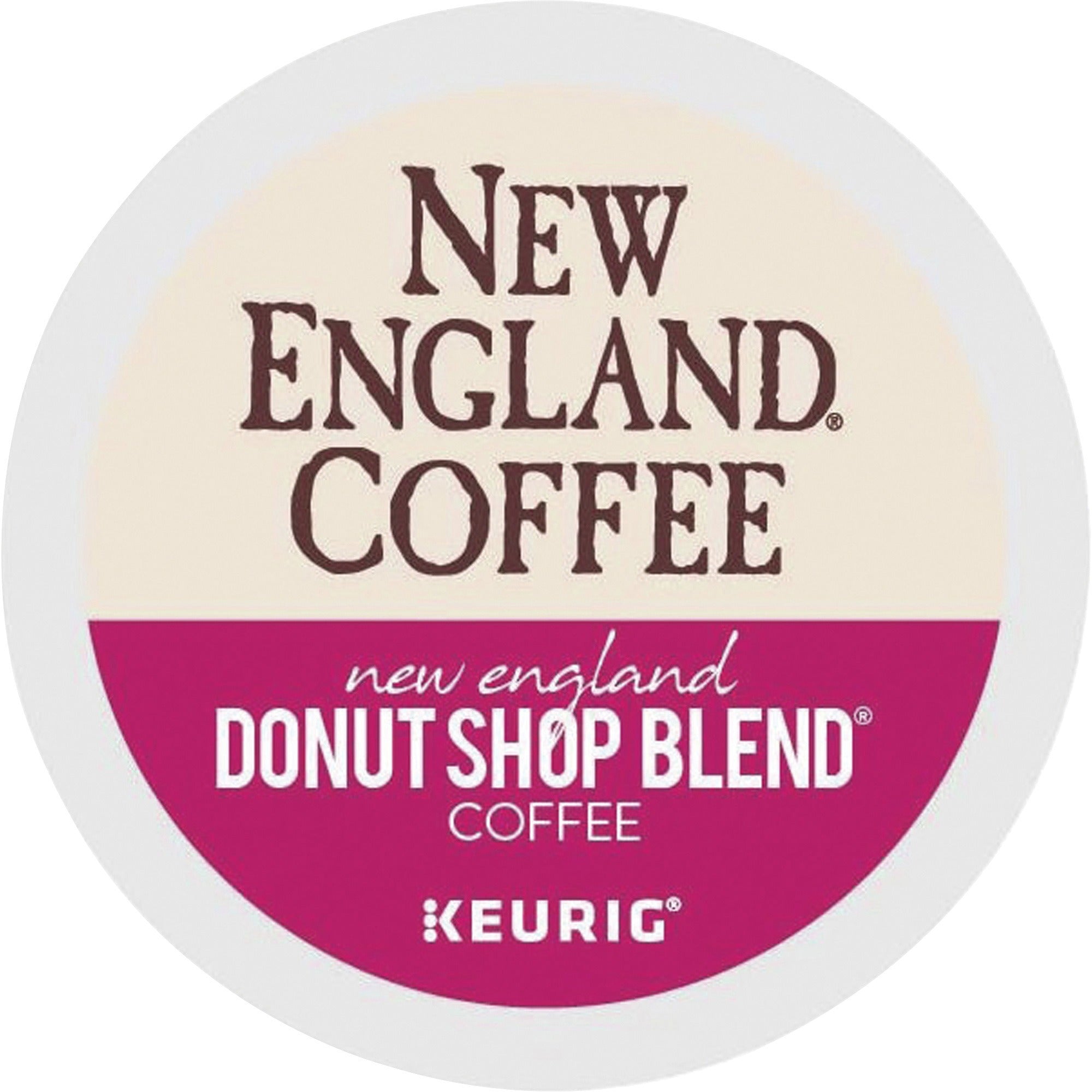 New England Coffee K-Cup Donut Shop Blend Coffee - Light - 24 / Box - 1