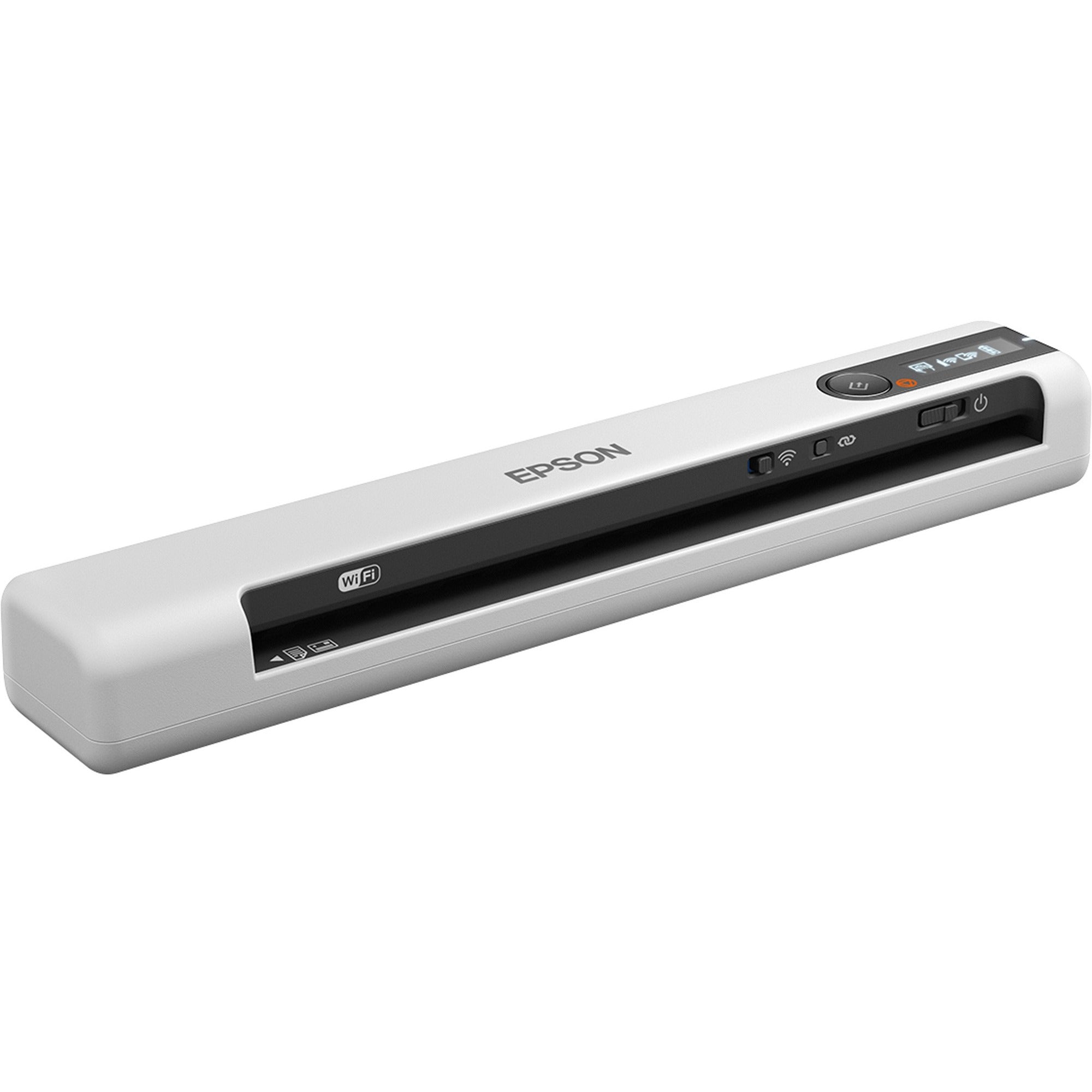 DS-80W Wireless Portable Document Scanner, 600 dpi Optical Resolution, 1-Sheet Auto Document Feeder