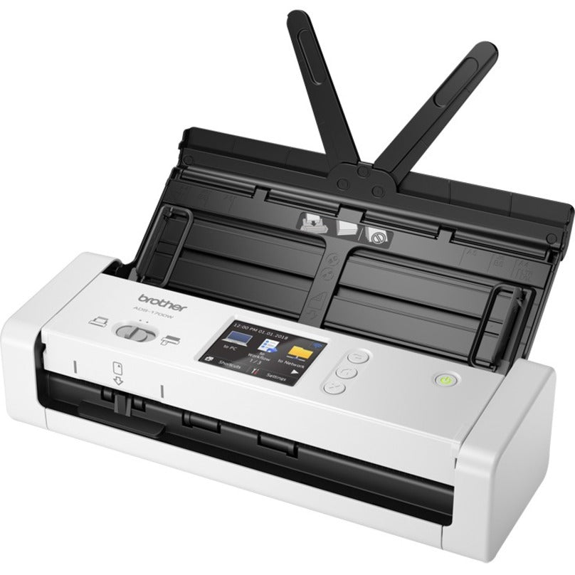 ADS1700W Wireless Compact Color Desktop Scanner with Duplex and Touchscreen