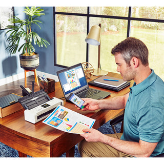 ADS1700W Wireless Compact Color Desktop Scanner with Duplex and Touchscreen