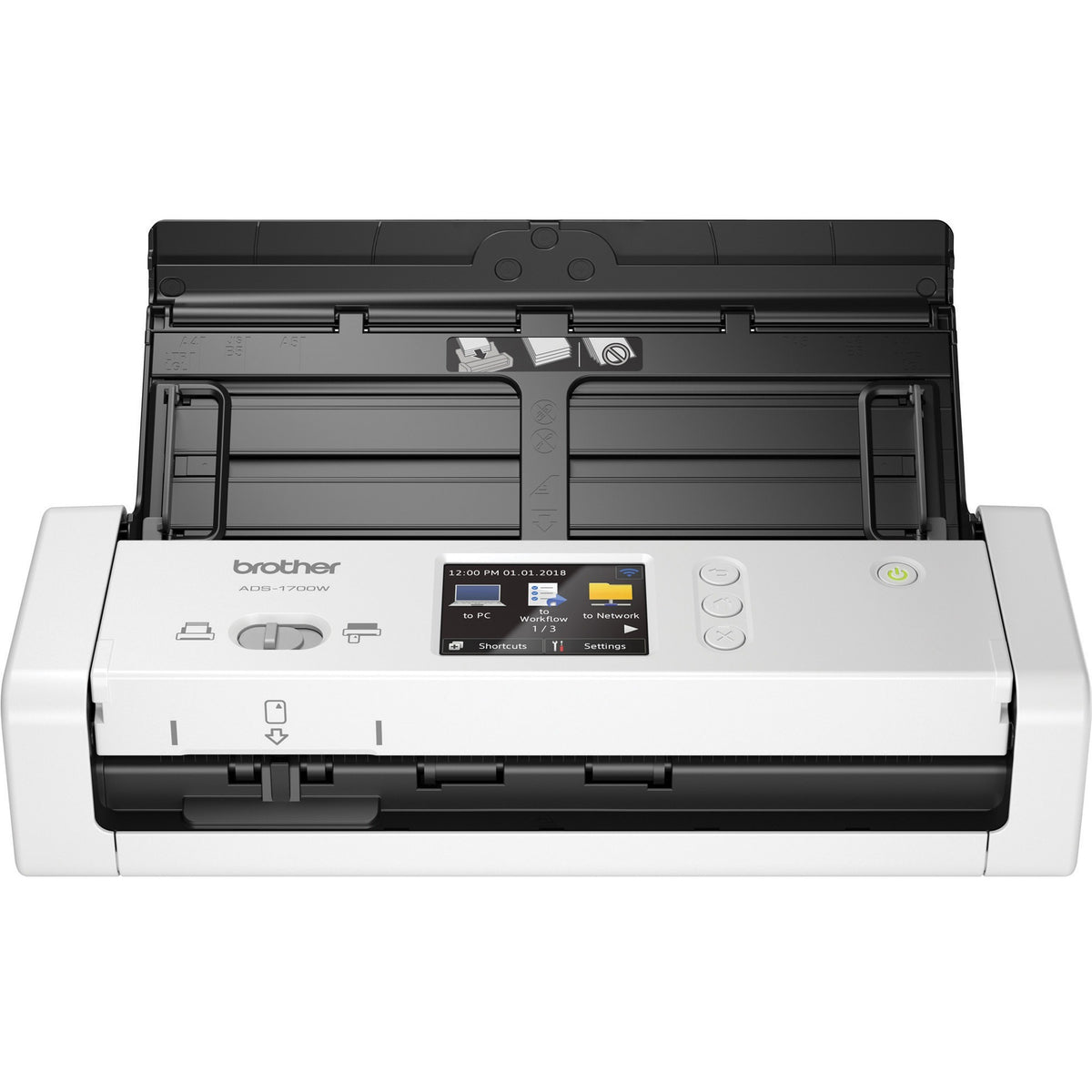 ADS1700W Wireless Compact Color Desktop Scanner with Duplex and Touchscreen