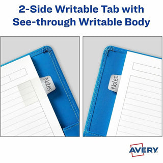 Avery UltraTabs Metallic Color 2-sided Mini Tabs - 40 Tab(s) - 1.50" Tab Height x 1" Tab Width - Clear Film, Gold Paper, Rose Gold, Copper Tab(s) - 40 / Pack