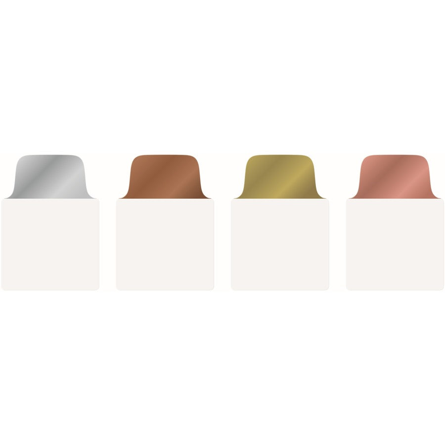 Avery UltraTabs Metallic Color 2-sided Mini Tabs - 40 Tab(s) - 1.50" Tab Height x 1" Tab Width - Clear Film, Gold Paper, Rose Gold, Copper Tab(s) - 40 / Pack