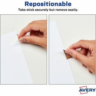 Avery UltraTabs Metallic Color 2-sided Mini Tabs - 40 Tab(s) - 1.50" Tab Height x 1" Tab Width - Clear Film, Gold Paper, Rose Gold, Copper Tab(s) - 40 / Pack