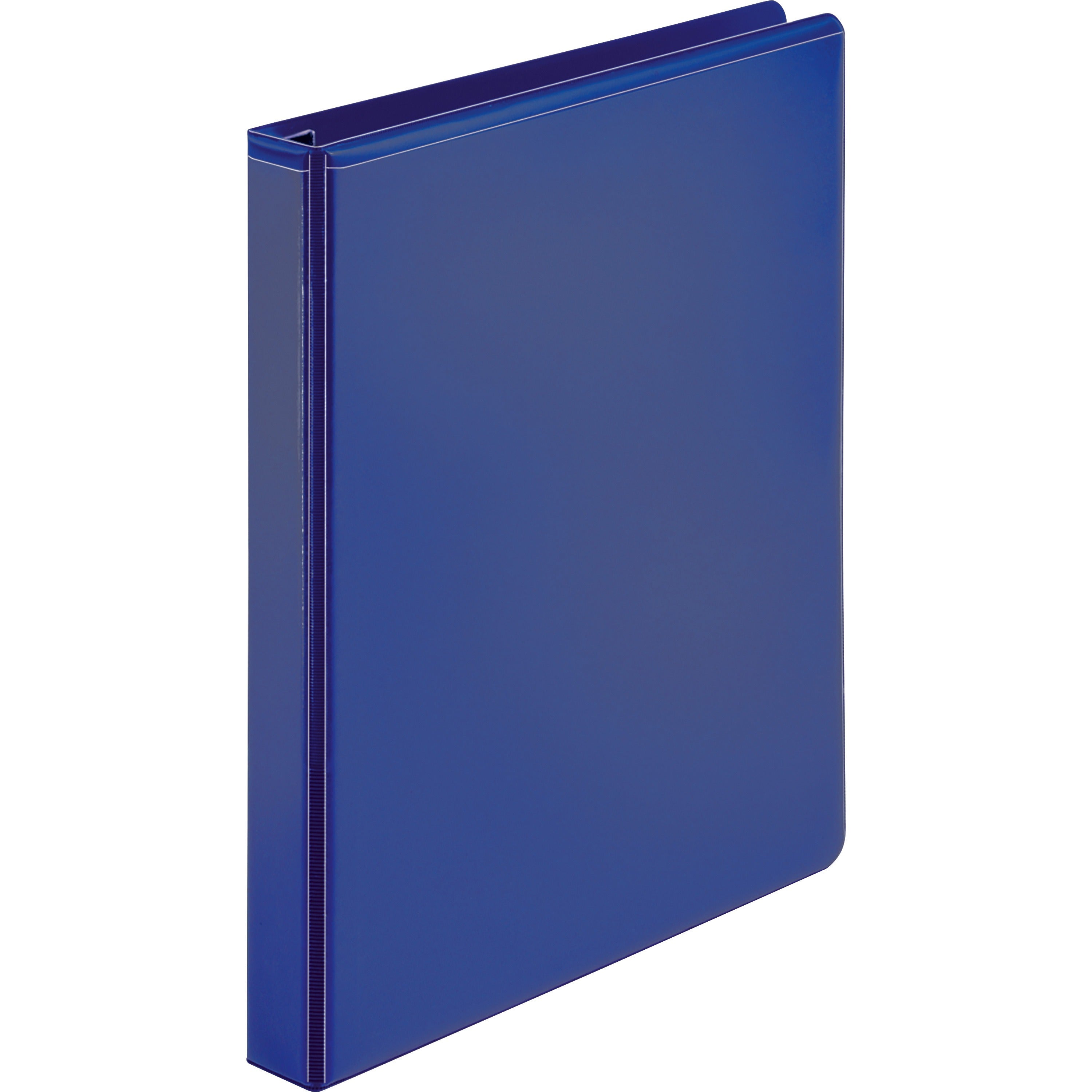 business-source-navy-d-ring-binder-1-binder-capacity-letter-8-1-2-x-11-sheet-size-d-ring-fasteners-4-pockets-polypropylene-navy-non-stick-ink-transfer-resistant-locking-ring-1-each_bsn26973 - 1