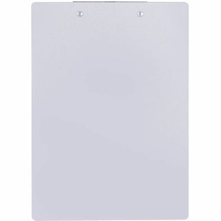 Business Source Aluminum Clipboard - 8 1/2" x 11" - Aluminum - Silver - 1 Each