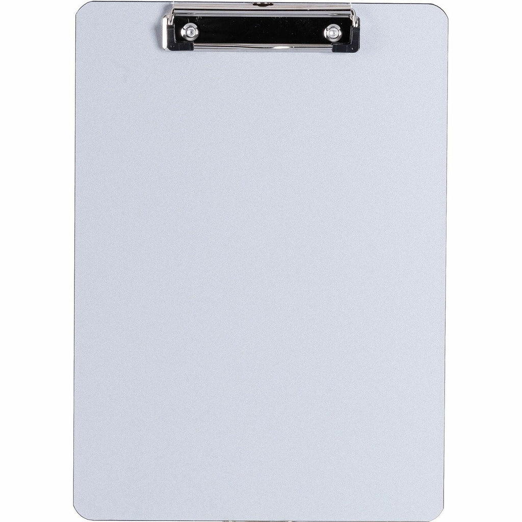 Business Source Aluminum Clipboard - 8 1/2" x 11" - Aluminum - Silver - 1 Each