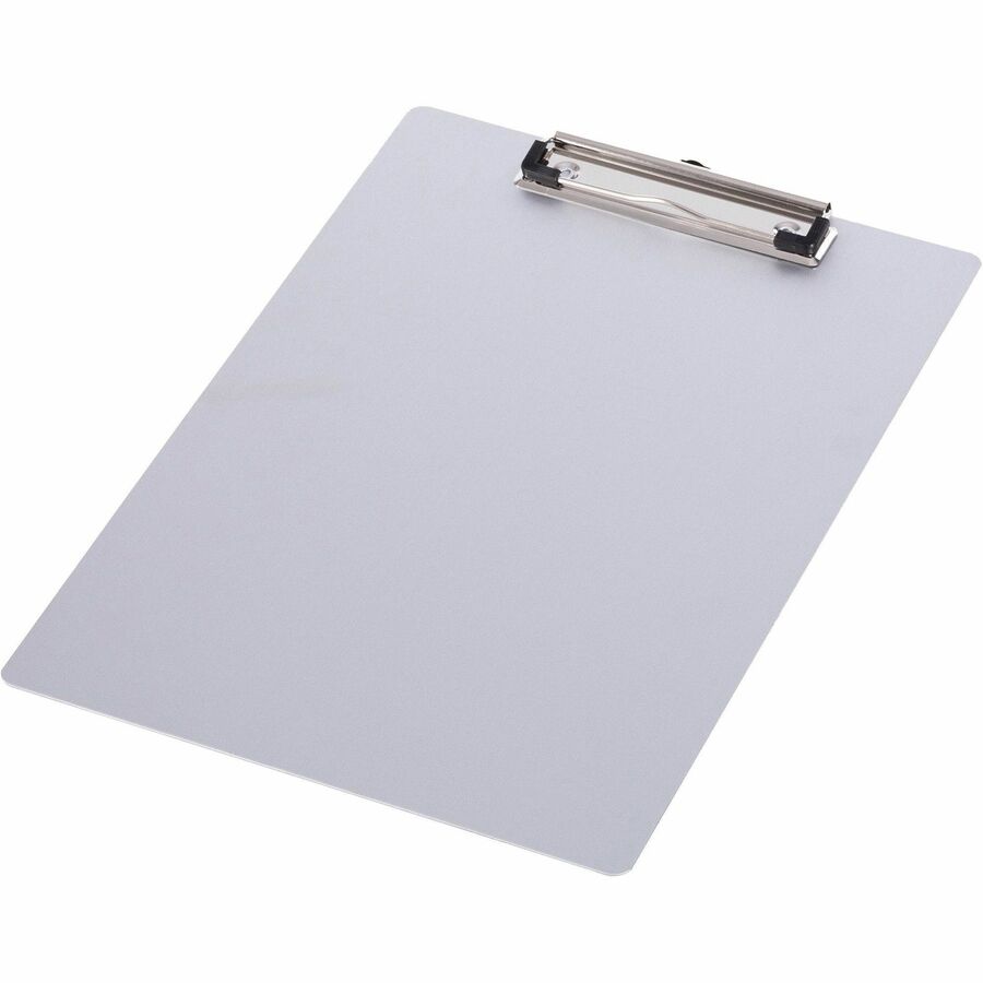 Business Source Aluminum Clipboard - 8 1/2" x 11" - Aluminum - Silver - 1 Each