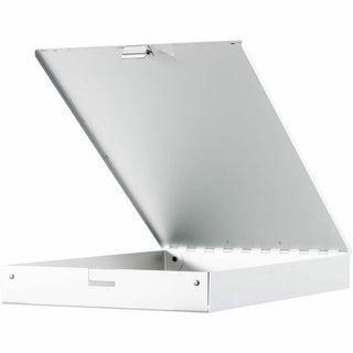 Business Source Storage Clipboard - Storage for 50 Document - 8 1/2" x 11" - Silver - 1 Each