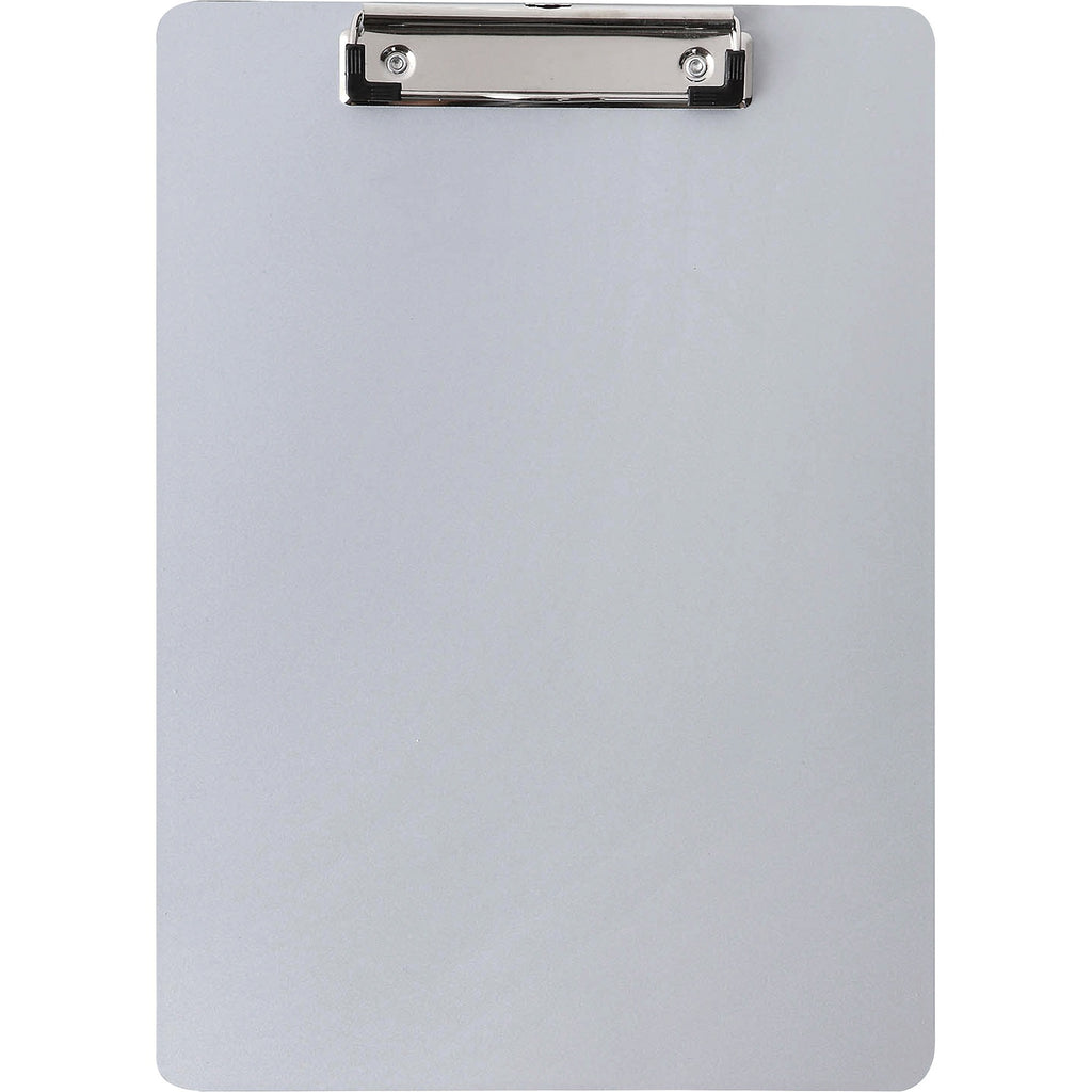 Business Source Plastic Clipboard - 8 1/2" x 11" - Plastic - Silver - 1 Each