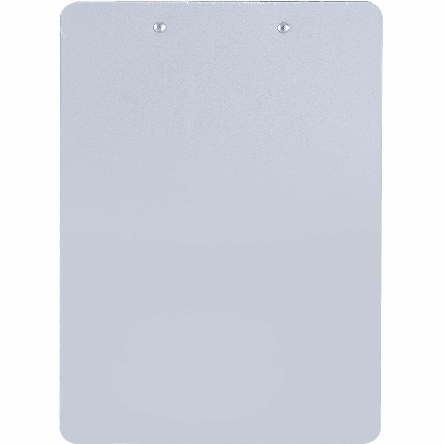 Business Source Plastic Clipboard - 8 1/2" x 11" - Plastic - Silver - 1 Each