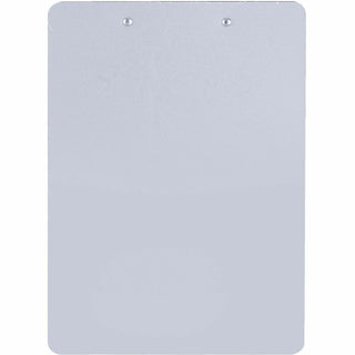 Business Source Plastic Clipboard - 8 1/2" x 11" - Plastic - Silver - 1 Each