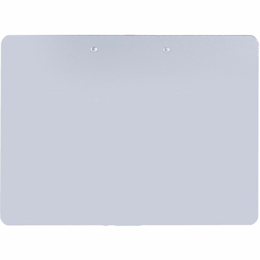 Business Source Landscape Plastic Clipboard - 8 1/2" x 11" - Plastic - Silver - 1 Each