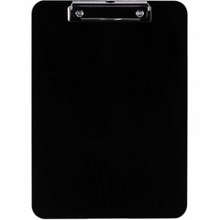 Business Source Shatterproof Clipboard - 8 1/2" x 11" - Plastic - Black - 1 Each
