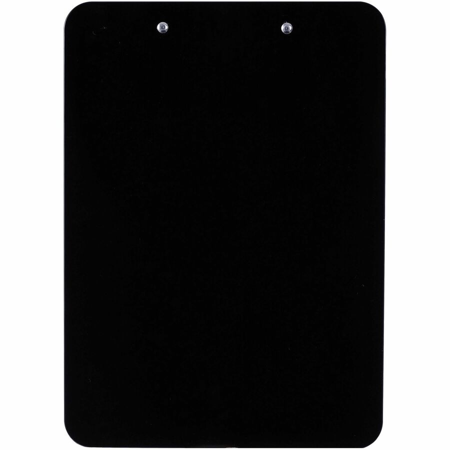 Business Source Shatterproof Clipboard - 8 1/2" x 11" - Plastic - Black - 1 Each