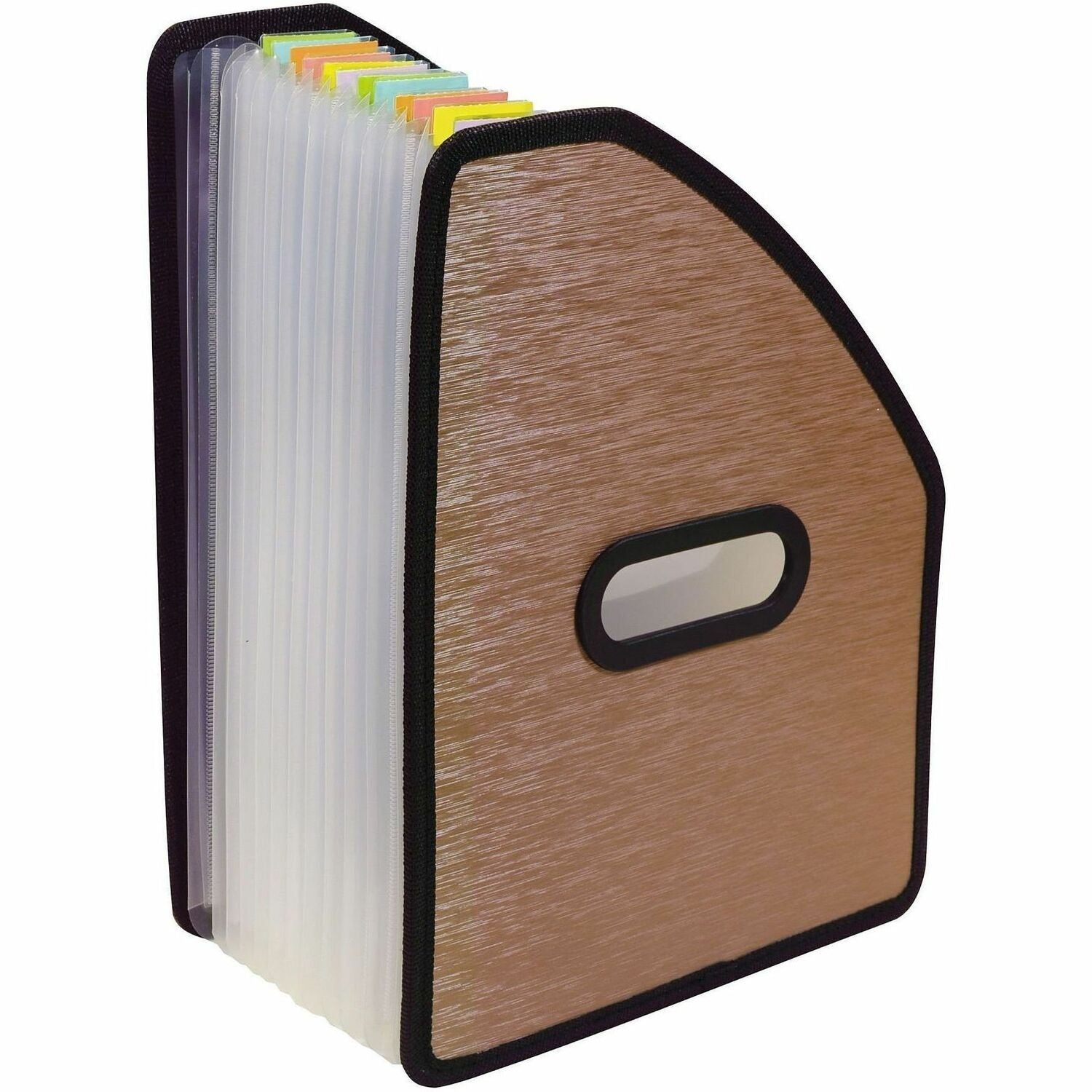C-Line Letter Expanding File - 8 1/2" x 11" - 13 Pocket(s) - Bronze - 1 Each