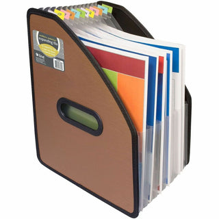 C-Line Letter Expanding File - 8 1/2" x 11" - 13 Pocket(s) - Bronze - 1 Each