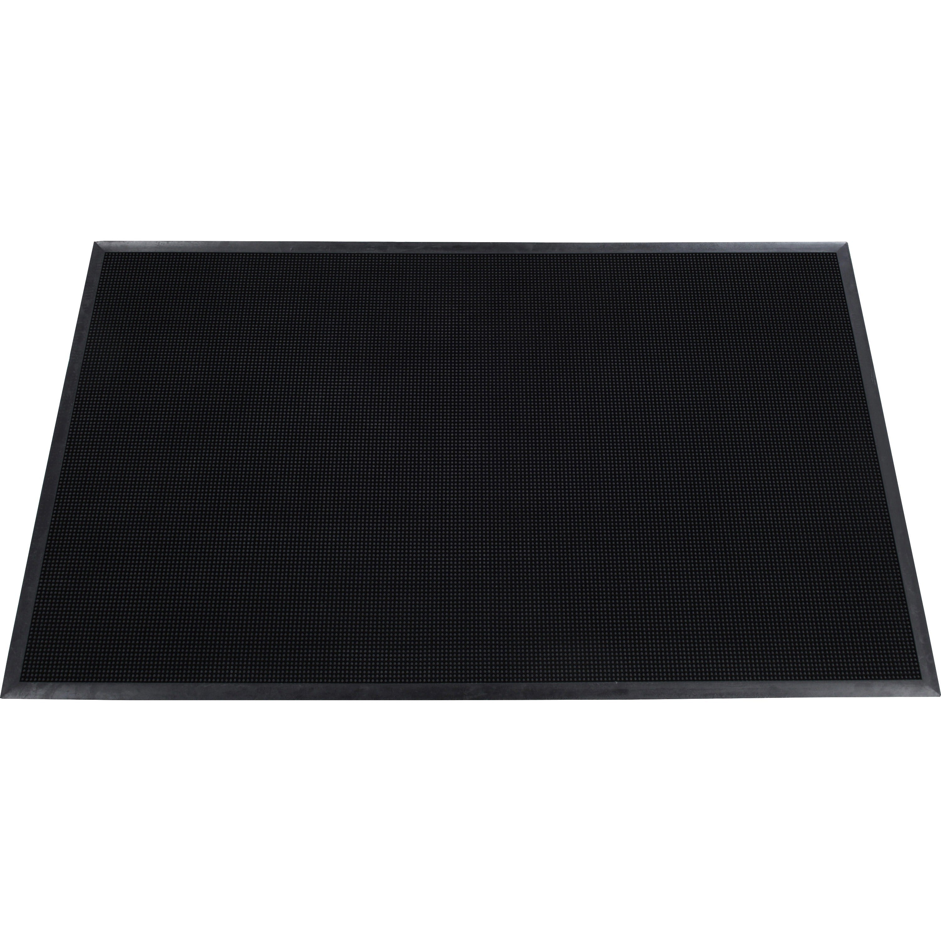 genuine-joe-brush-tip-scraper-mat-indoor-outdoor-28-length-x-18-width-x-0400-thickness-rectangular-rubber-black-1each_gjo70380 - 2