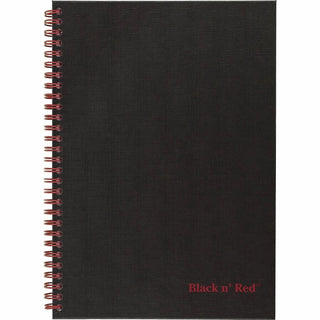 Hardcover Twinwire Notebooks, SCRIBZEE Compatible, 1-Subject, Wide/Legal Rule, Black Cover, (70) 9.88 x 6.88 Sheets