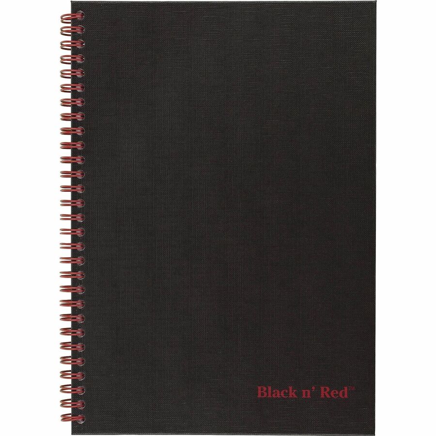 Hardcover Twinwire Notebooks, SCRIBZEE Compatible, 1-Subject, Wide/Legal Rule, Black Cover, (70) 9.88 x 6.88 Sheets
