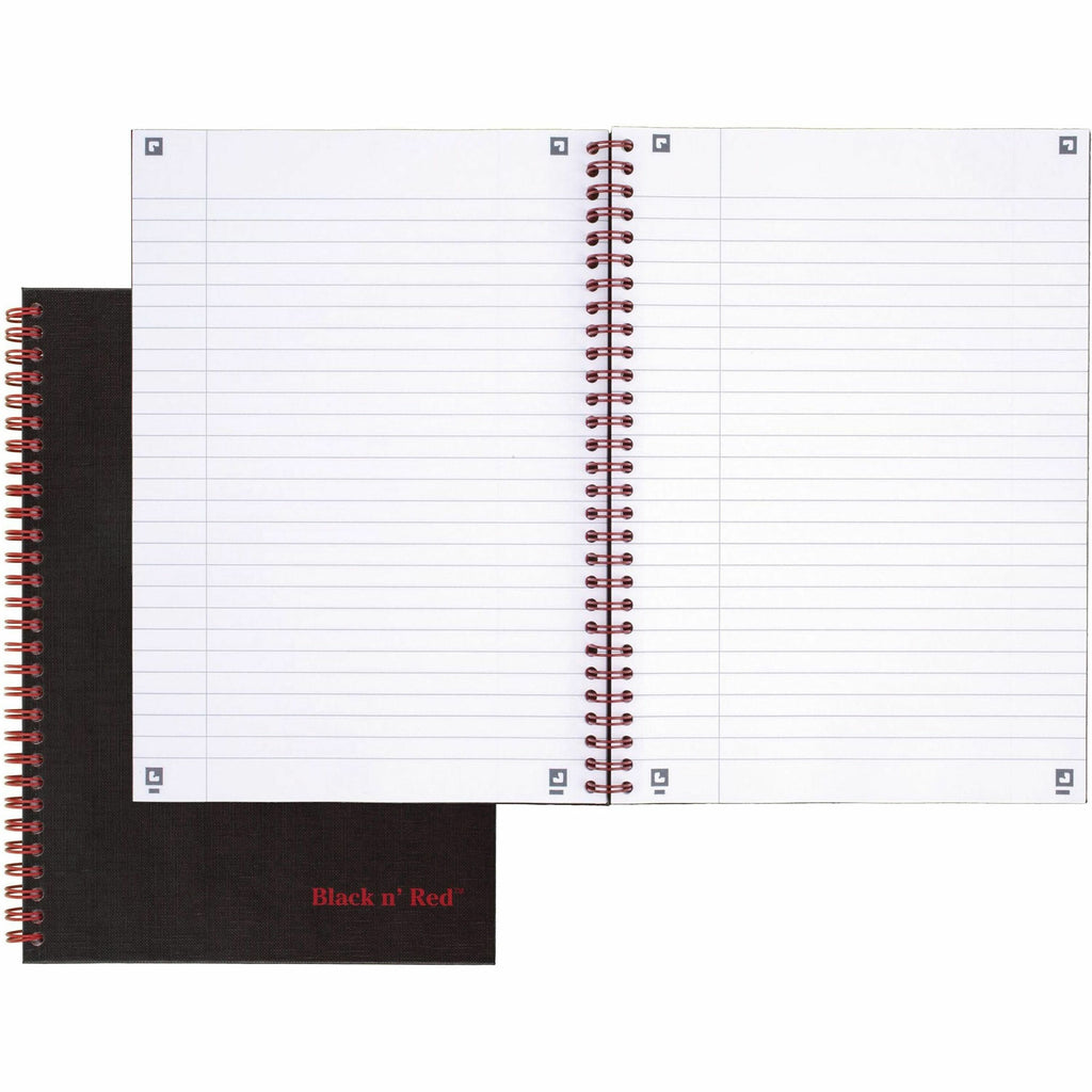 Hardcover Twinwire Notebooks, SCRIBZEE Compatible, 1-Subject, Wide/Legal Rule, Black Cover, (70) 9.88 x 6.88 Sheets