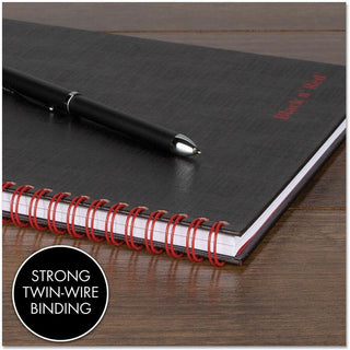 Hardcover Twinwire Notebooks, SCRIBZEE Compatible, 1-Subject, Wide/Legal Rule, Black Cover, (70) 9.88 x 6.88 Sheets