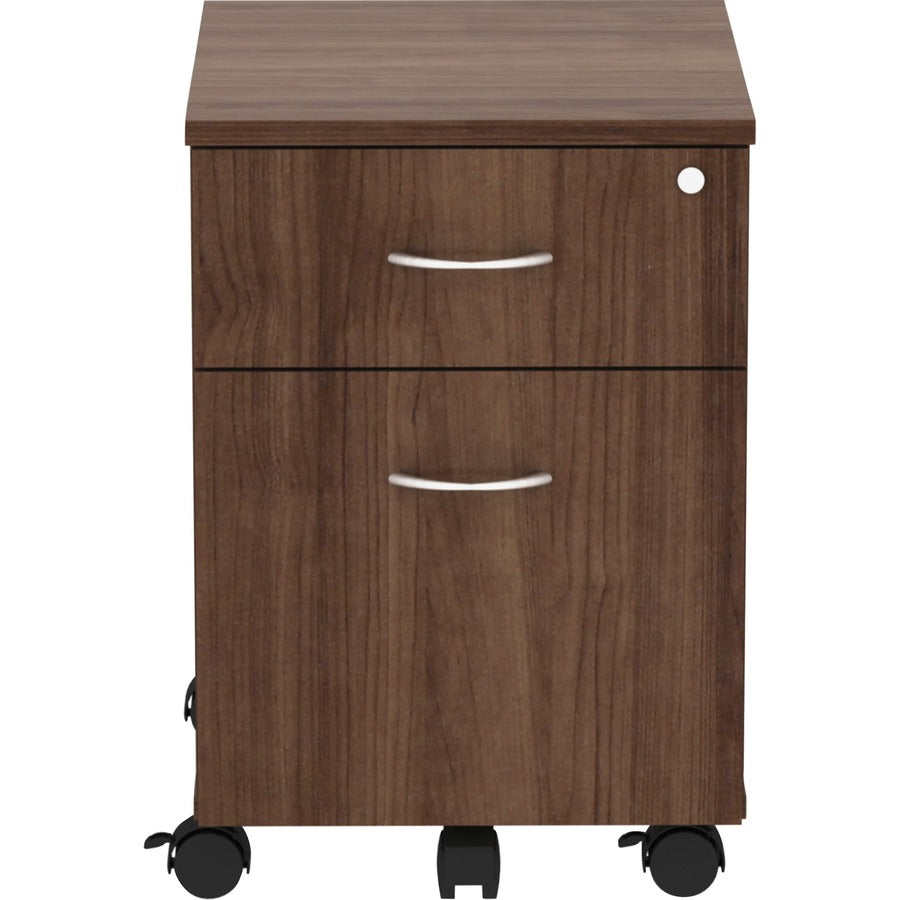 Lorell Relevance Series 2-Drawer File Cabinet - 15.8" x 19.9"22.9" - 2 x File, Box Drawer(s) - Finish: Laminate, Walnut