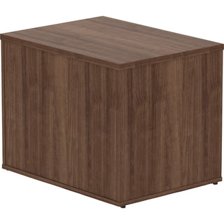 Lorell Relevance Series Storage Cabinet Credenza w/No Doors - 29.5" x 22"23.1" - Finish: Walnut Laminate