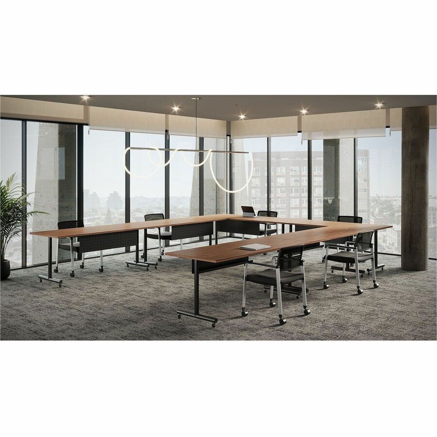 Lorell Relevance Series Tabletop - For - Table TopWalnut Rectangle Top x 60" Table Top Width x 30" Table Top Depth x 1" Table Top Thickness - Assembly Required - 1 Each