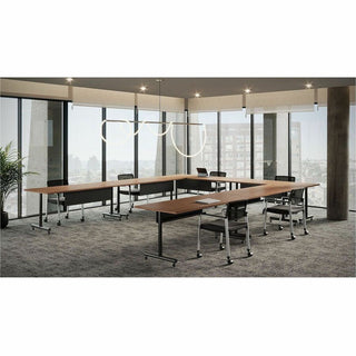 Lorell Relevance Series Tabletop - For - Table TopWalnut Rectangle Top x 60" Table Top Width x 30" Table Top Depth x 1" Table Top Thickness - Assembly Required - 1 Each