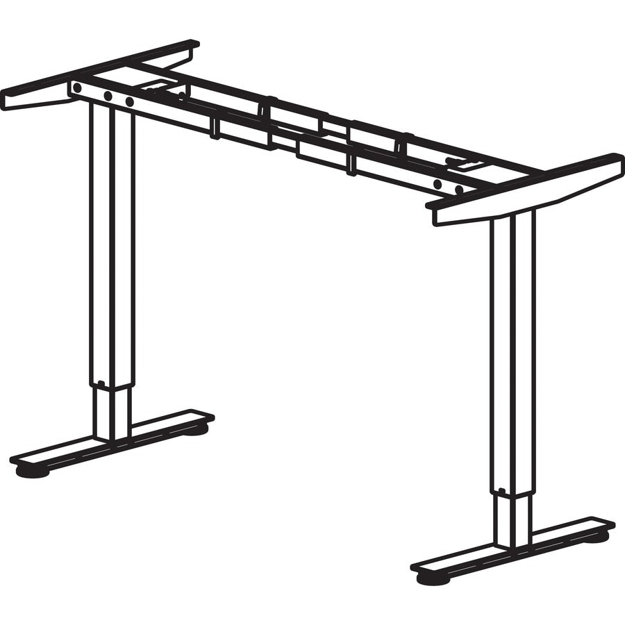 lorell-quadro-workstation-sit-to-stand-3-tier-base-silver-base-24-to-50-adjustment-50-height-1-each_llr25948 - 2