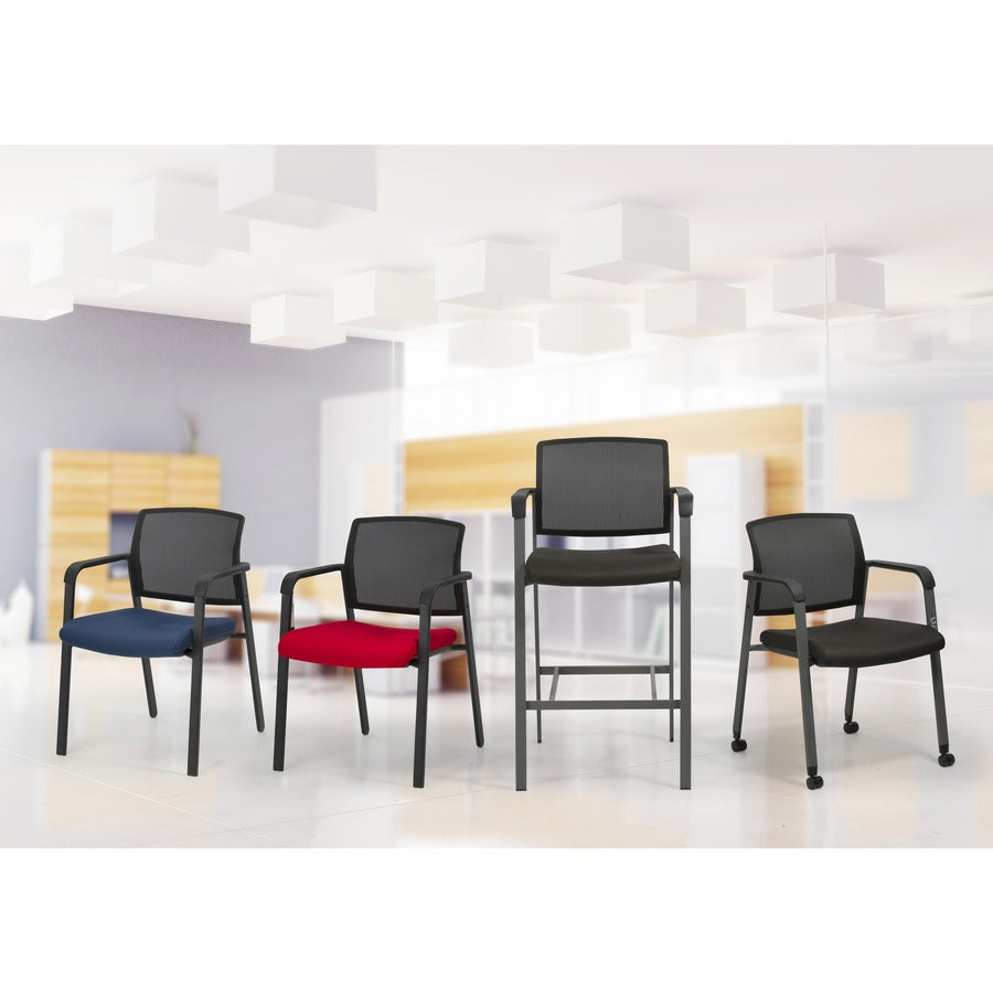 Lorell Stackable Chair Upholstered Back/Seat Kit - Navy - 1 Each - 2