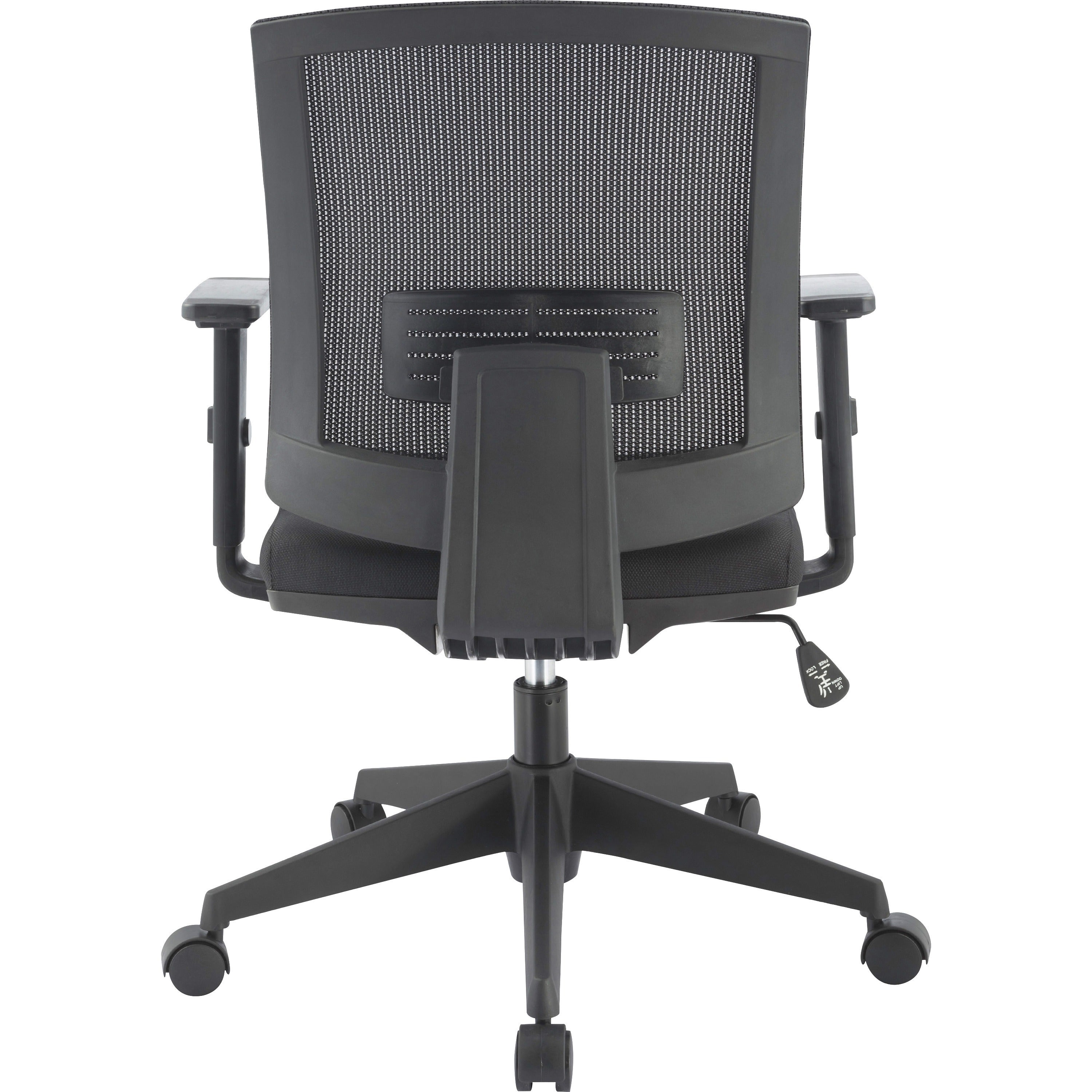 lorell-soho-mesh-mid-back-task-chair-black-fabric-seat-black-mesh-back-mid-back-5-star-base-armrest-1-each_llr41842 - 3