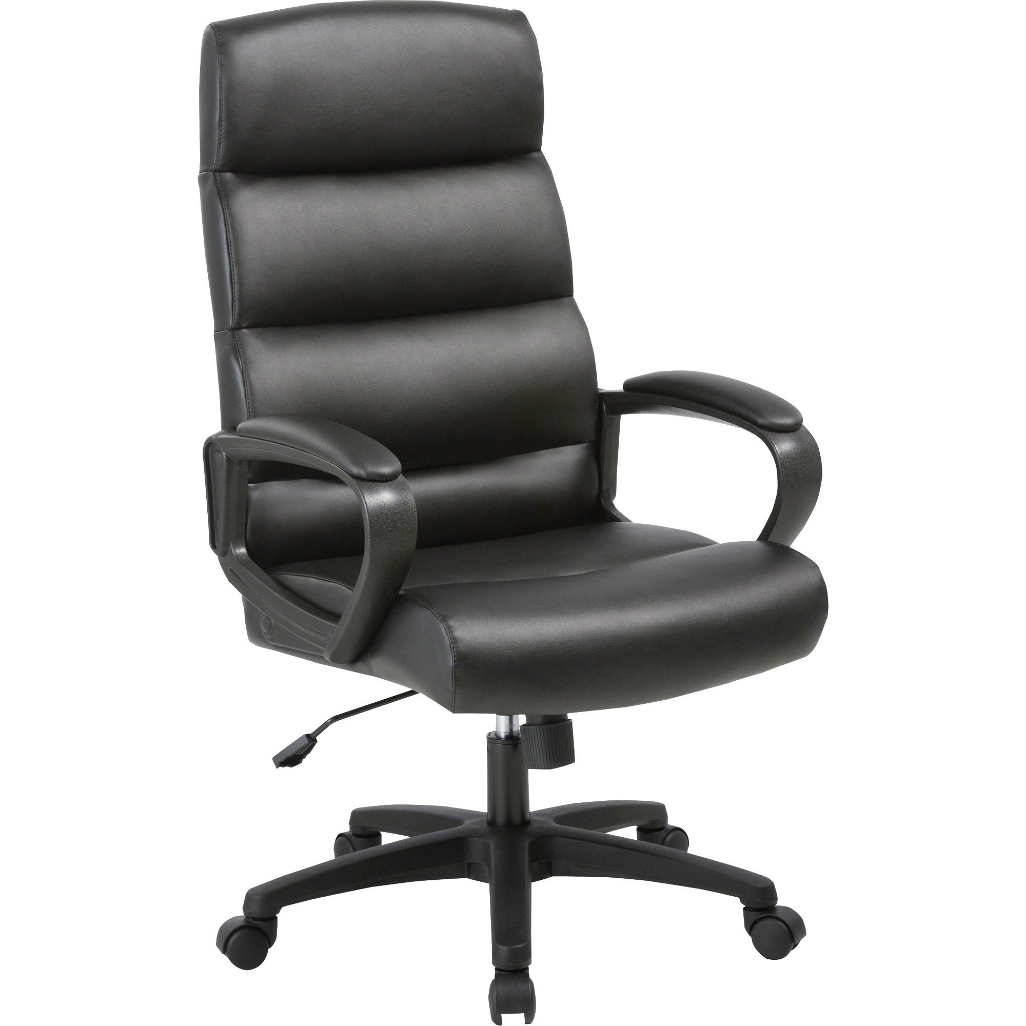 soho-soho-high-back-executive-chair-black-bonded-leather-seat-black-bonded-leather-back-high-back-5-star-base-1-each_llr41843 - 1