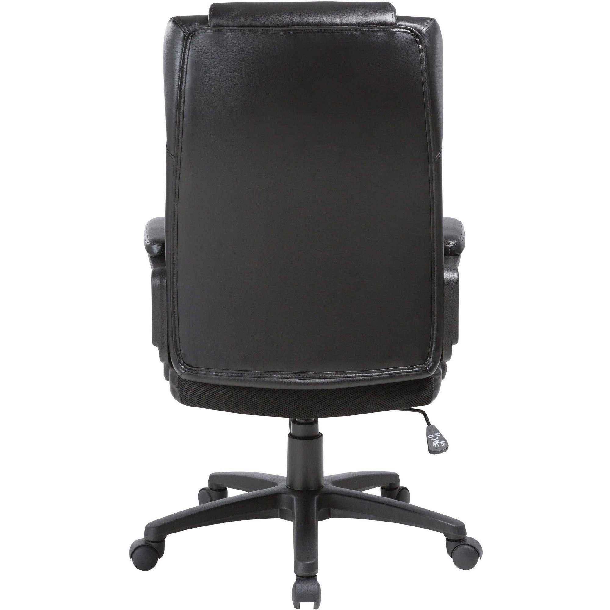 lorell-high-back-executive-chair-black-bonded-leather-seat-black-bonded-leather-back-high-back-5-star-base-1-each_llr41844 - 3