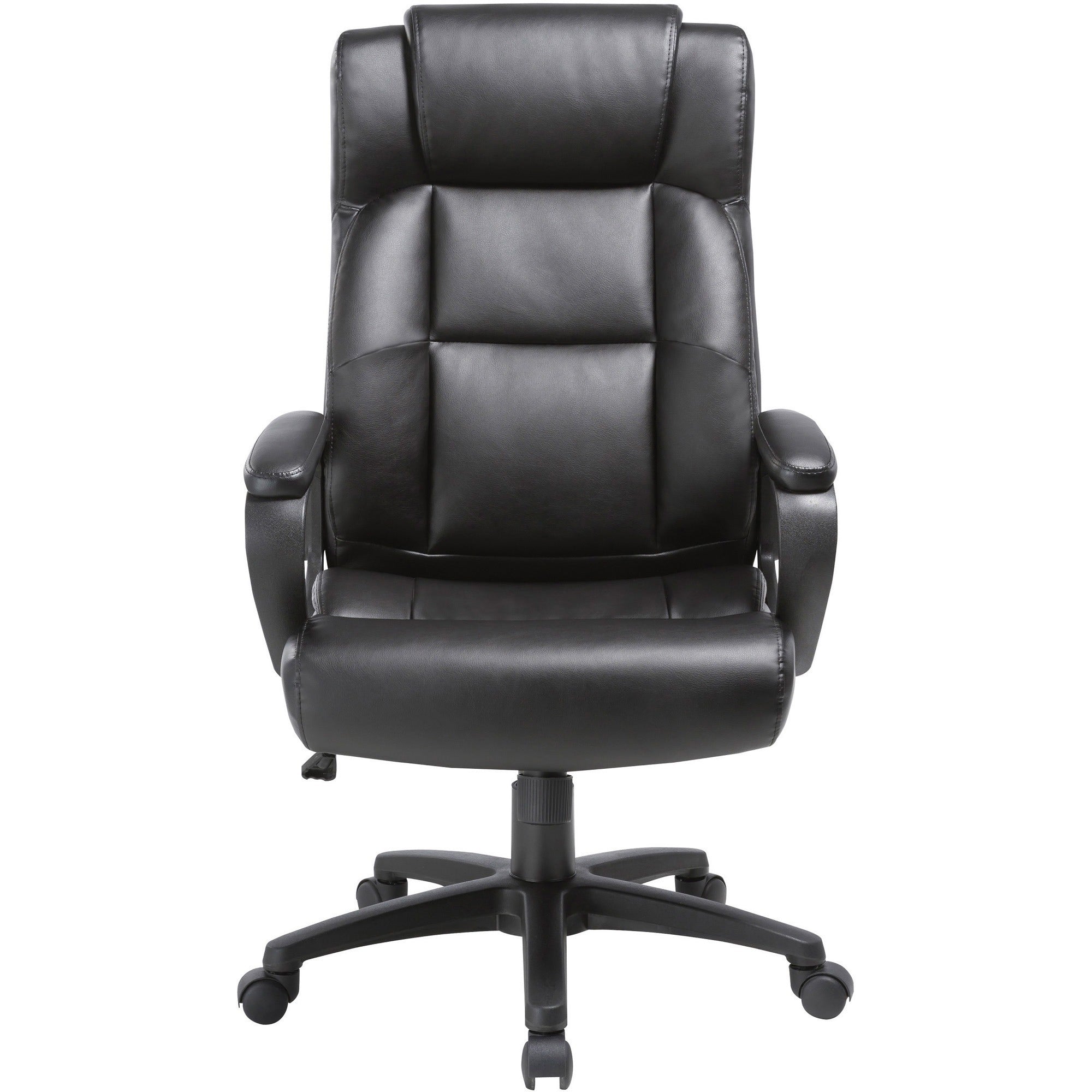 lorell-high-back-executive-chair-black-bonded-leather-seat-black-bonded-leather-back-high-back-5-star-base-1-each_llr41844 - 2