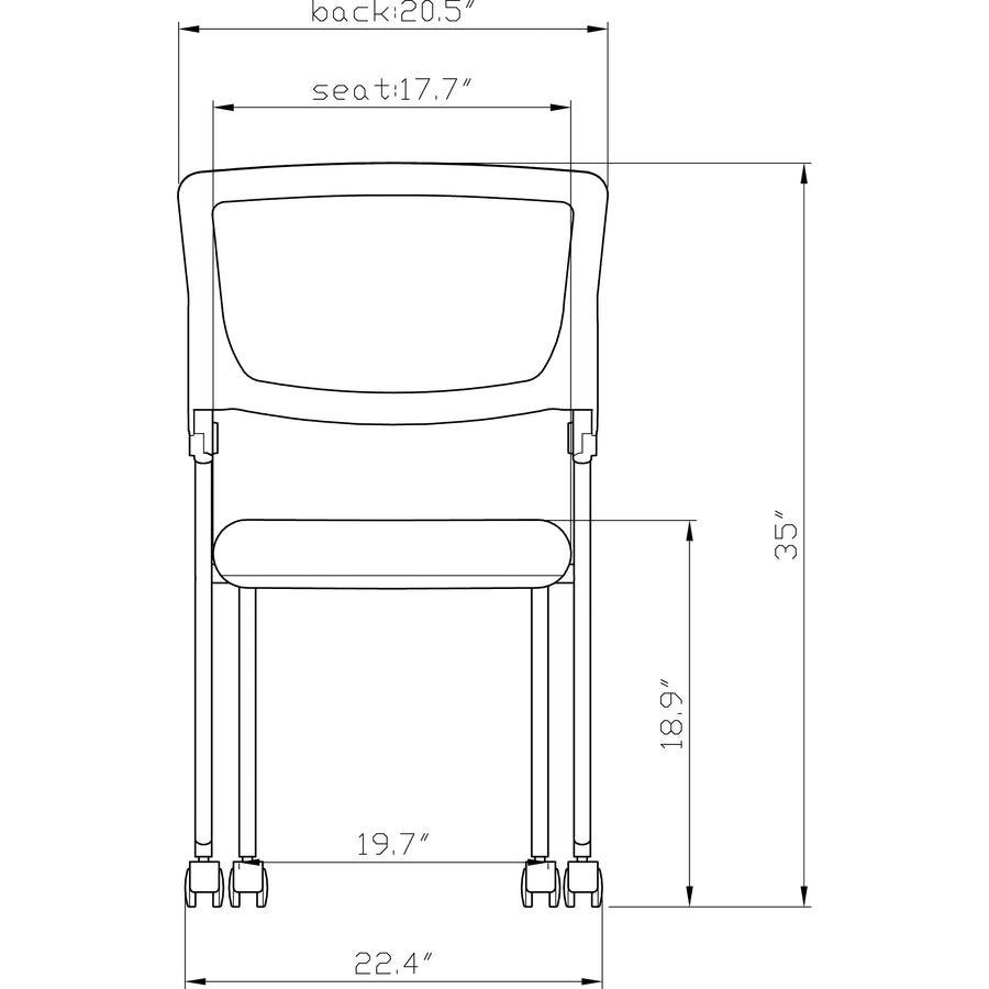 lorell-mobile-mesh-back-nesting-chairs-black-fabric-seat-metal-frame-2-carton_llr41846 - 5