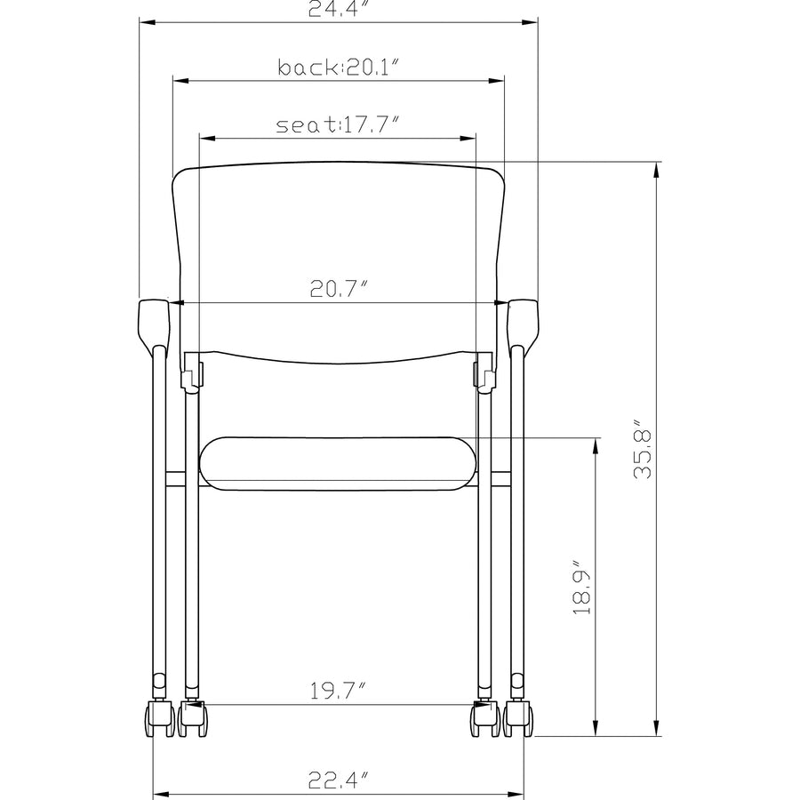 lorell-upholstered-foldable-nesting-chairs-with-arms-black-fabric-seat-black-plastic-back-metal-frame-2-carton_llr41847 - 6