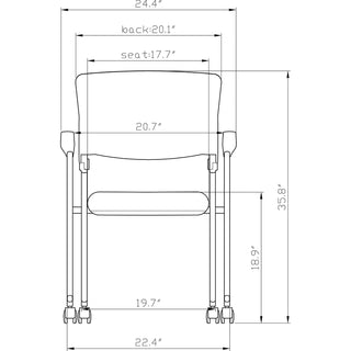lorell-upholstered-foldable-nesting-chairs-with-arms-black-fabric-seat-black-plastic-back-metal-frame-2-carton_llr41847 - 6