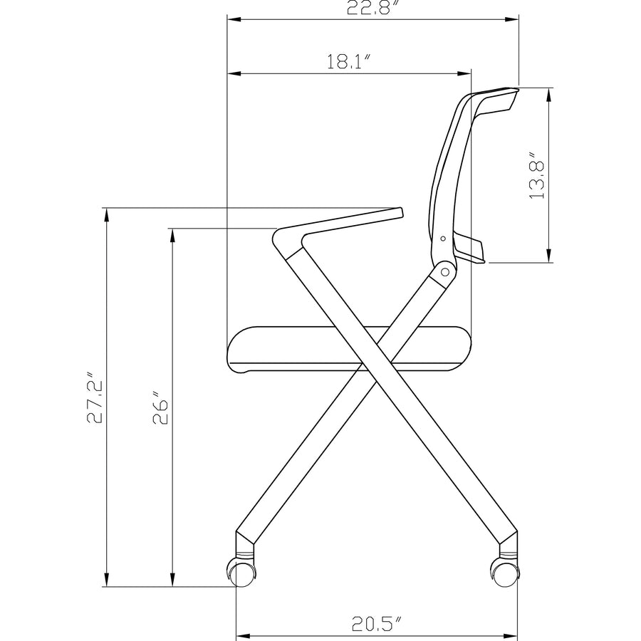 lorell-upholstered-foldable-nesting-chairs-with-arms-black-fabric-seat-black-plastic-back-metal-frame-2-carton_llr41847 - 5