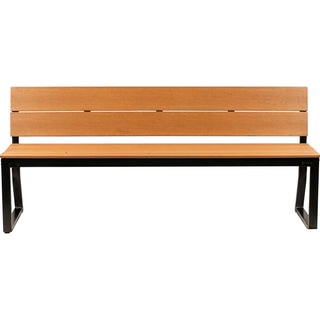 lorell-faux-wood-outdoor-bench-with-backrest-teak-faux-wood-seat-teak-faux-wood-back-1-each_llr42690 - 2