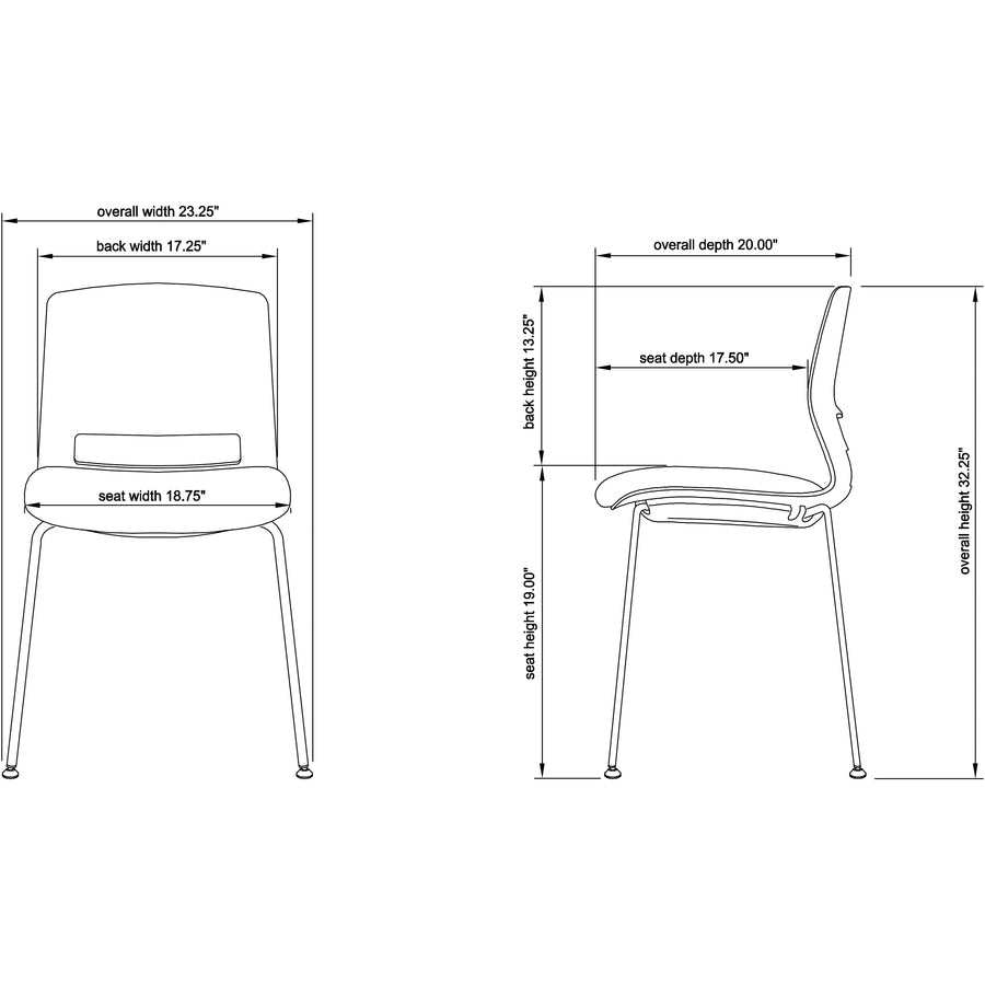 lorell-arctic-series-stack-chairs-black-foam-fabric-seat-black-back-four-legged-base-2-carton_llr42948 - 7
