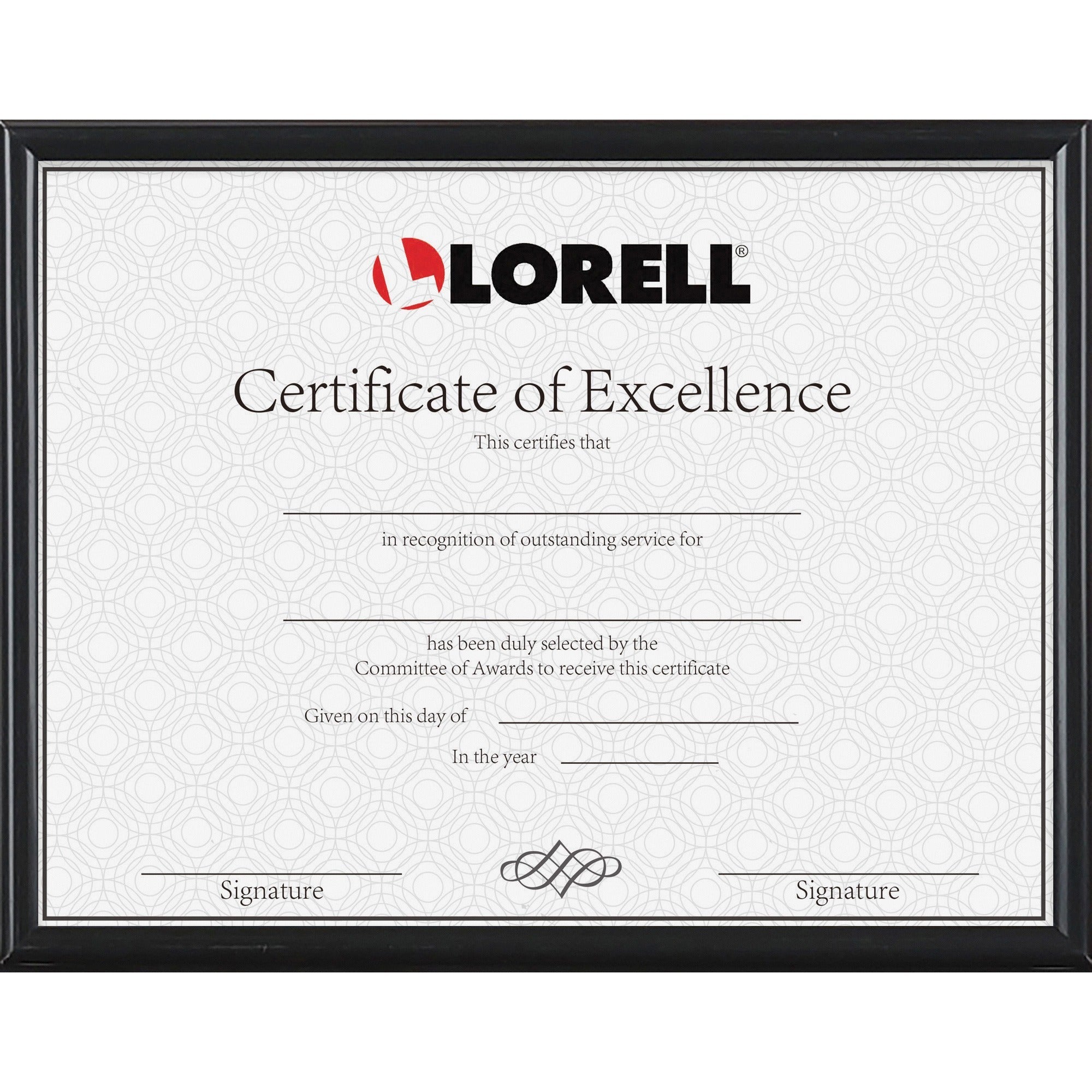 lorell-certificate-frame-850-x-11-frame-size-rectangle-desktop-horizontal-vertical-1-each-black_llr49215 - 1