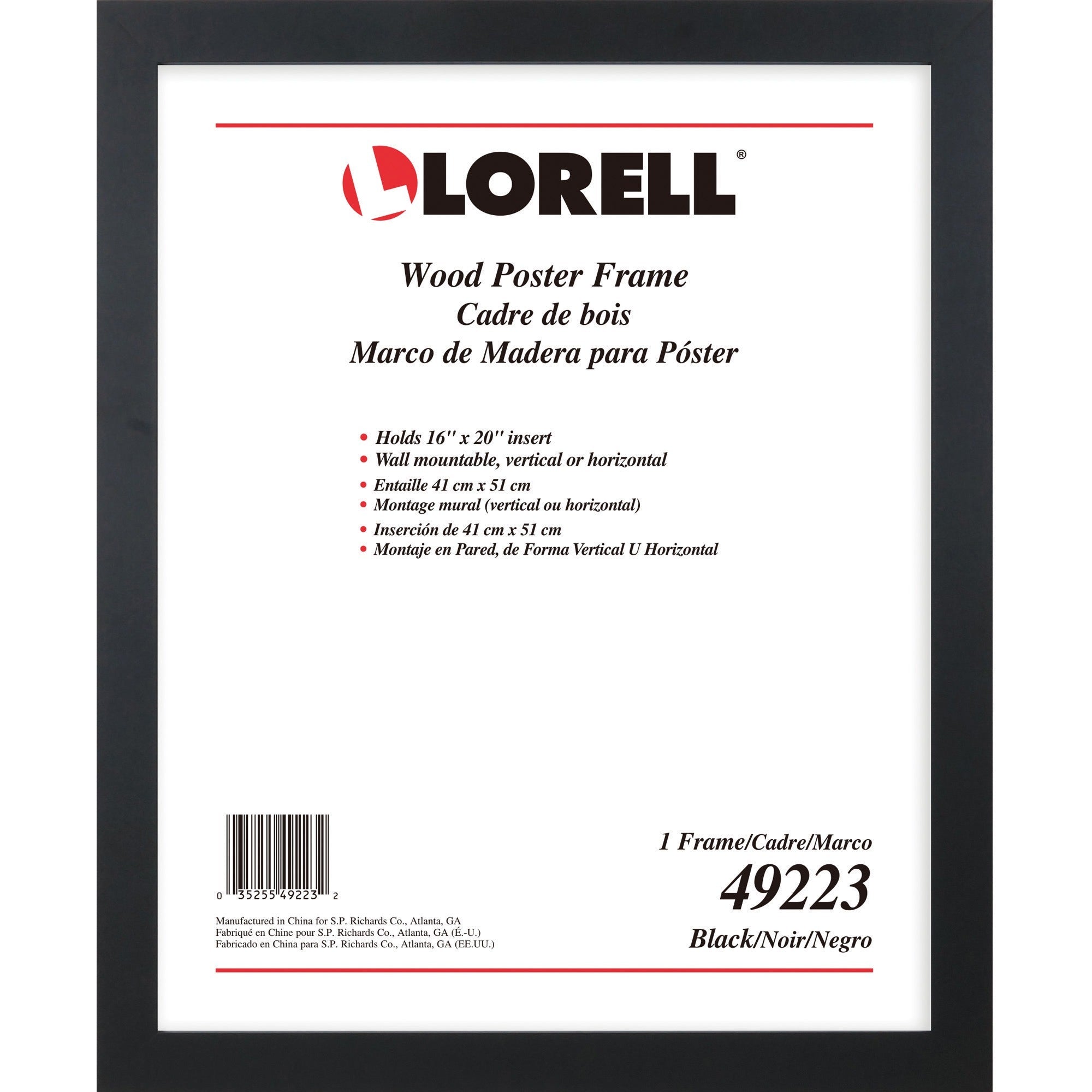 lorell-poster-frame-16-x-20-frame-size-rectangle-horizontal-vertical-1-each-black_llr49223 - 1